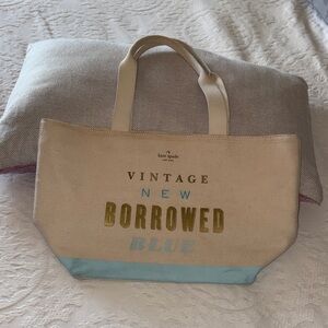 Gently Loved Kate Spade Canvas **Needs Cleaning ** Wedding Belles Collection!